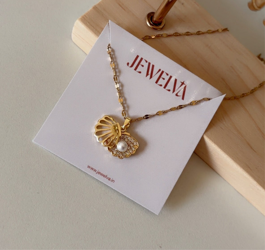 Sparkle Pearly Shell Pendant