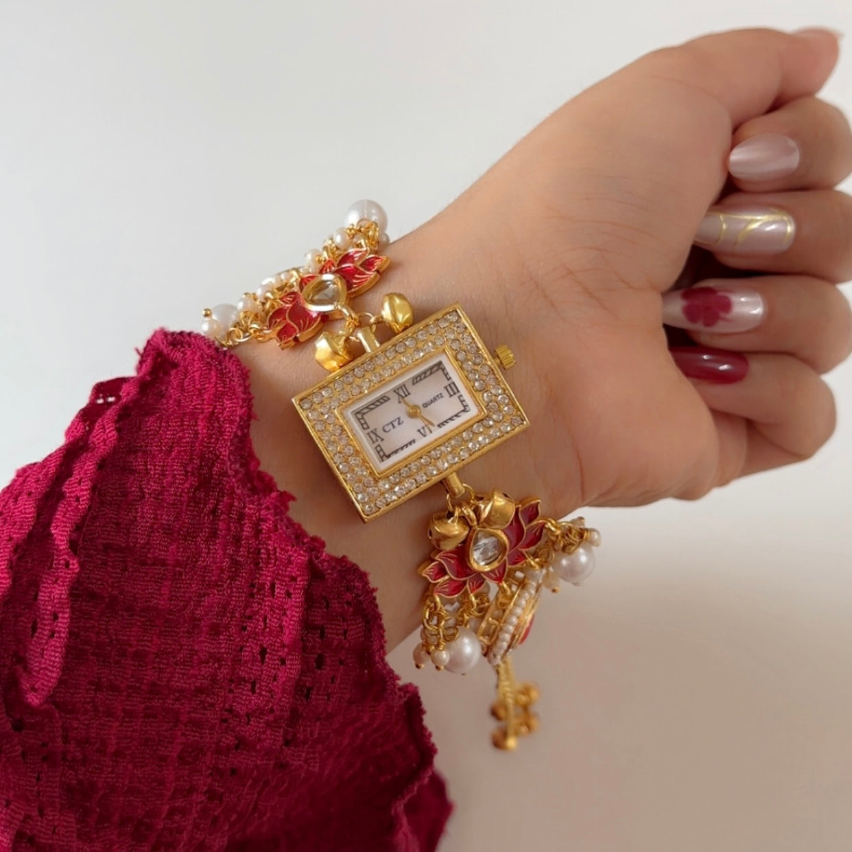 Pearl Lotus Glow Watch
