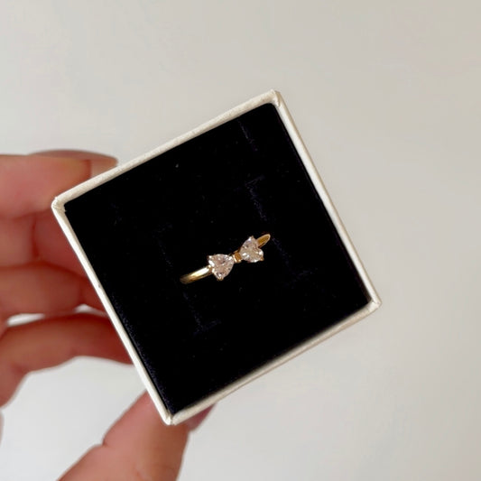 Diamond-bow Ring (Adjustable)