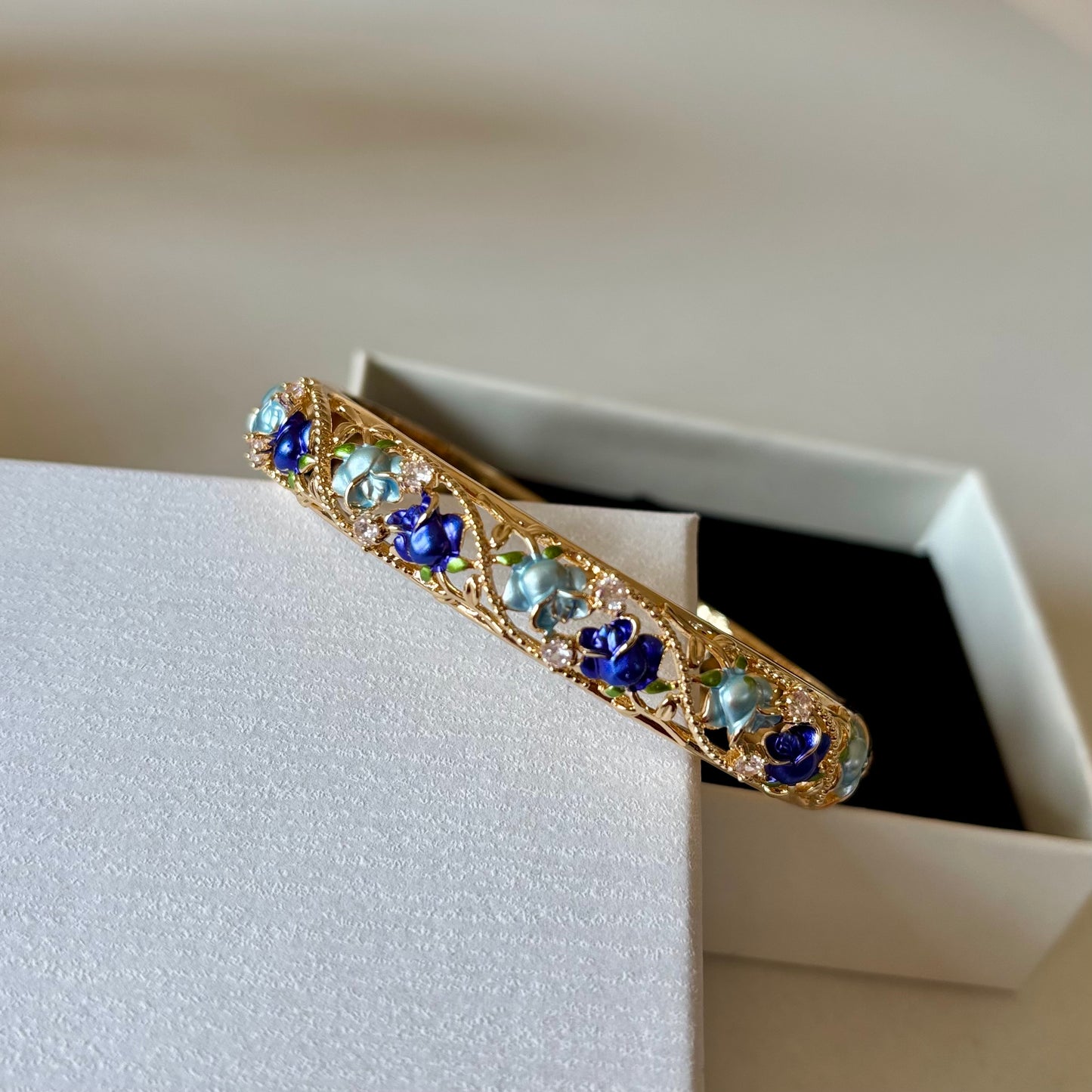 Teal Whisper Bangle