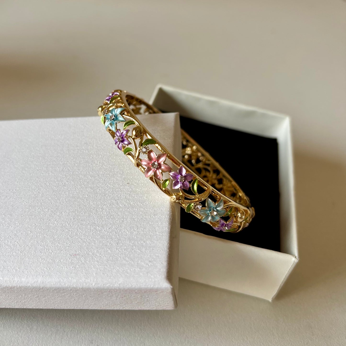 Soft Crimson Bangle