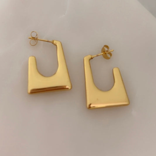Squared Hoop Earring