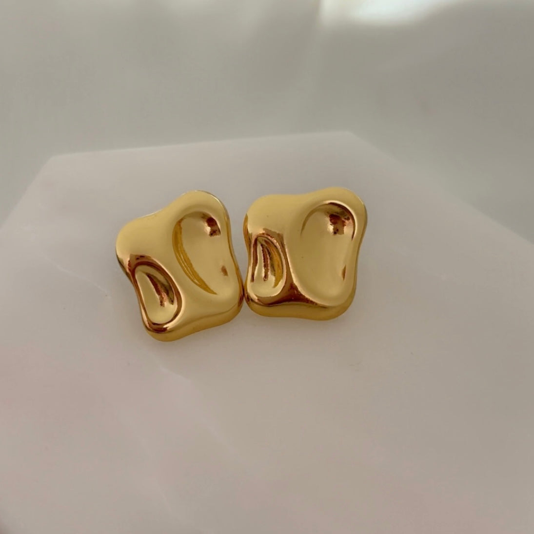 Button Earrings