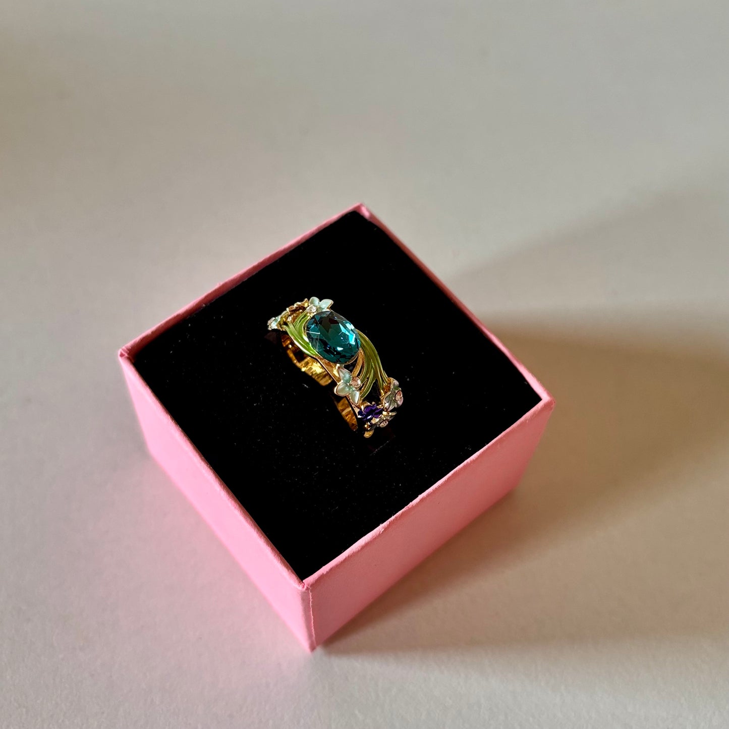 Dreamy Blue Adjustable Ring