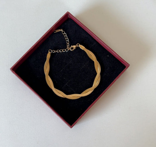 Snake Chain double layered bracelet