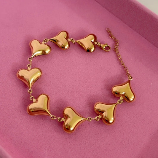 Chain of Hearts Bracelet