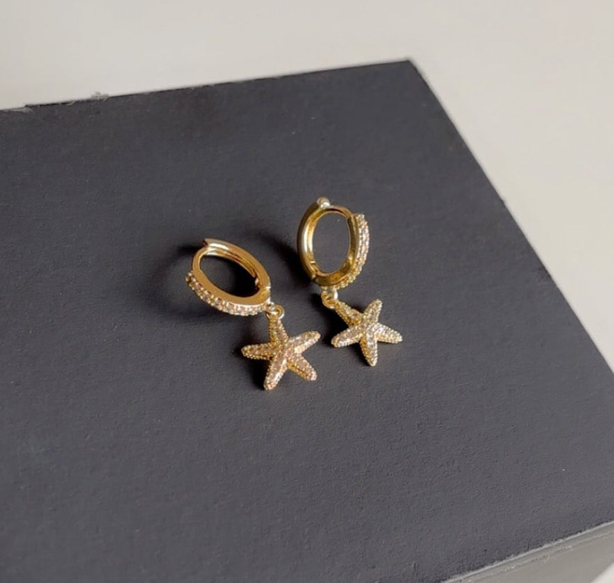 Shining Star small hoop earrings