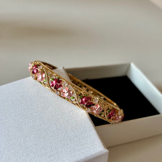 Floral Blush Bangle