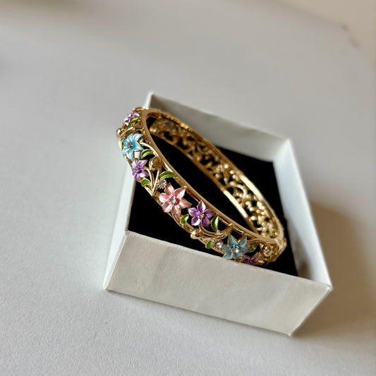 Soft Crimson Bangle