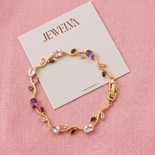 Fairytale Tulip Bracelet (Pink-Purple)