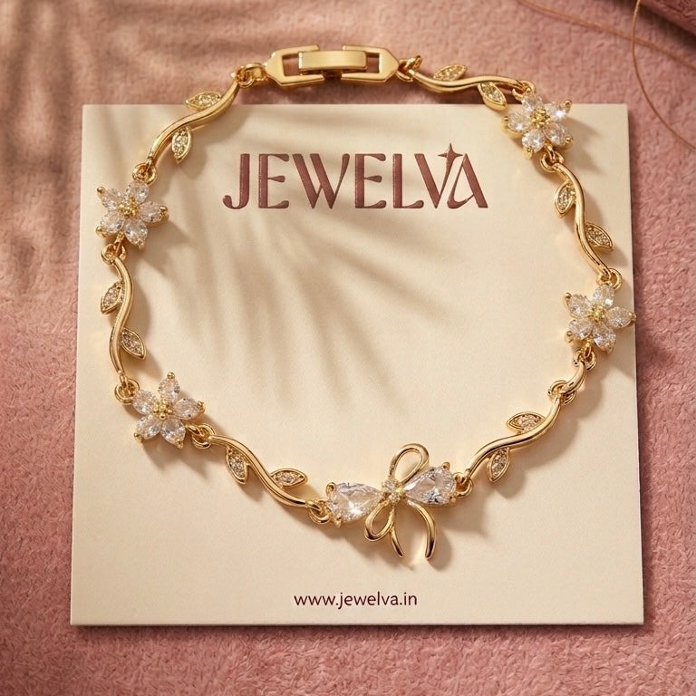 Crystal Bow Bracelet
