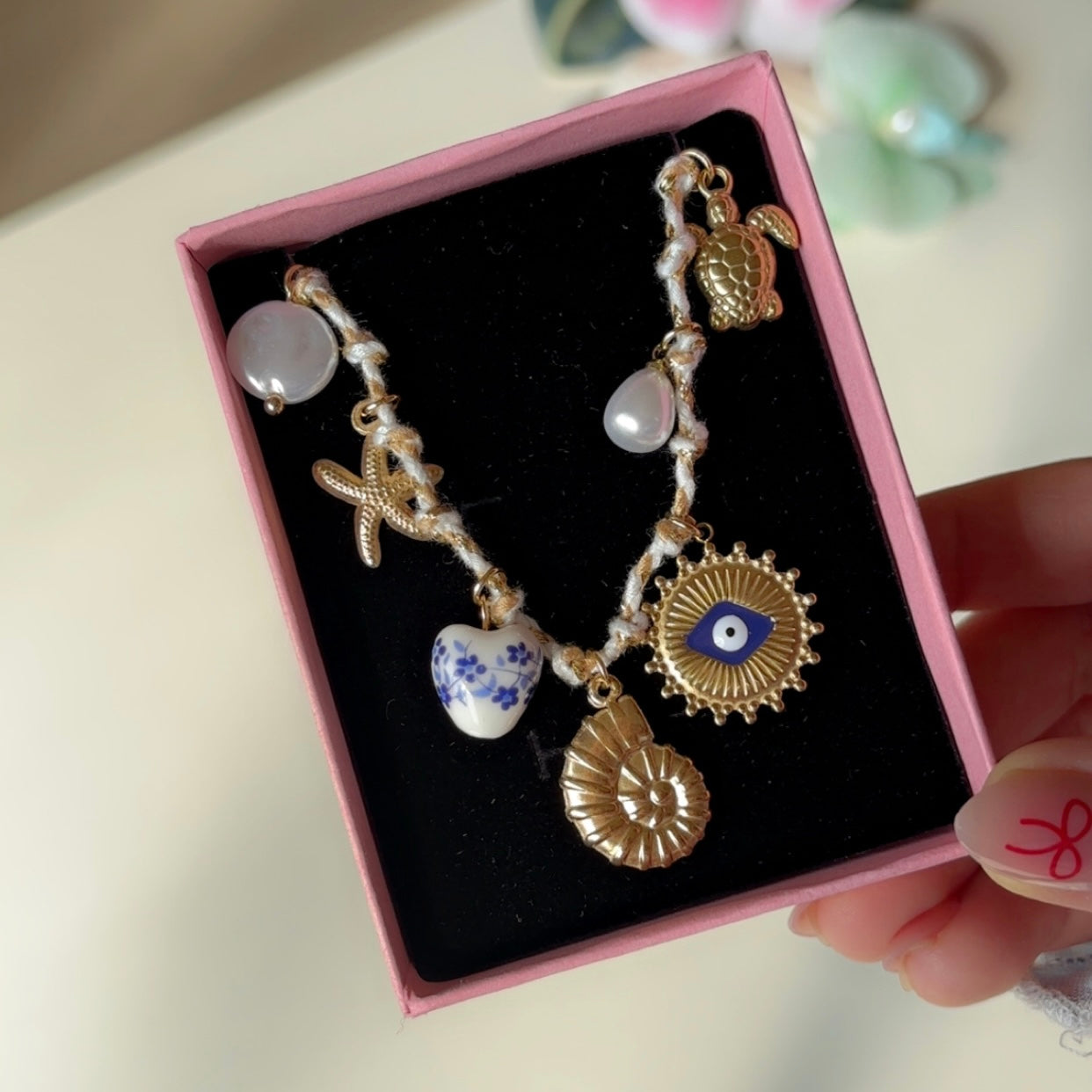 Evil Eye Bandana Necklace