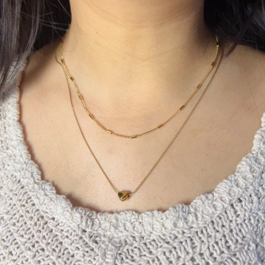 Double Date (two Layered Necklace)