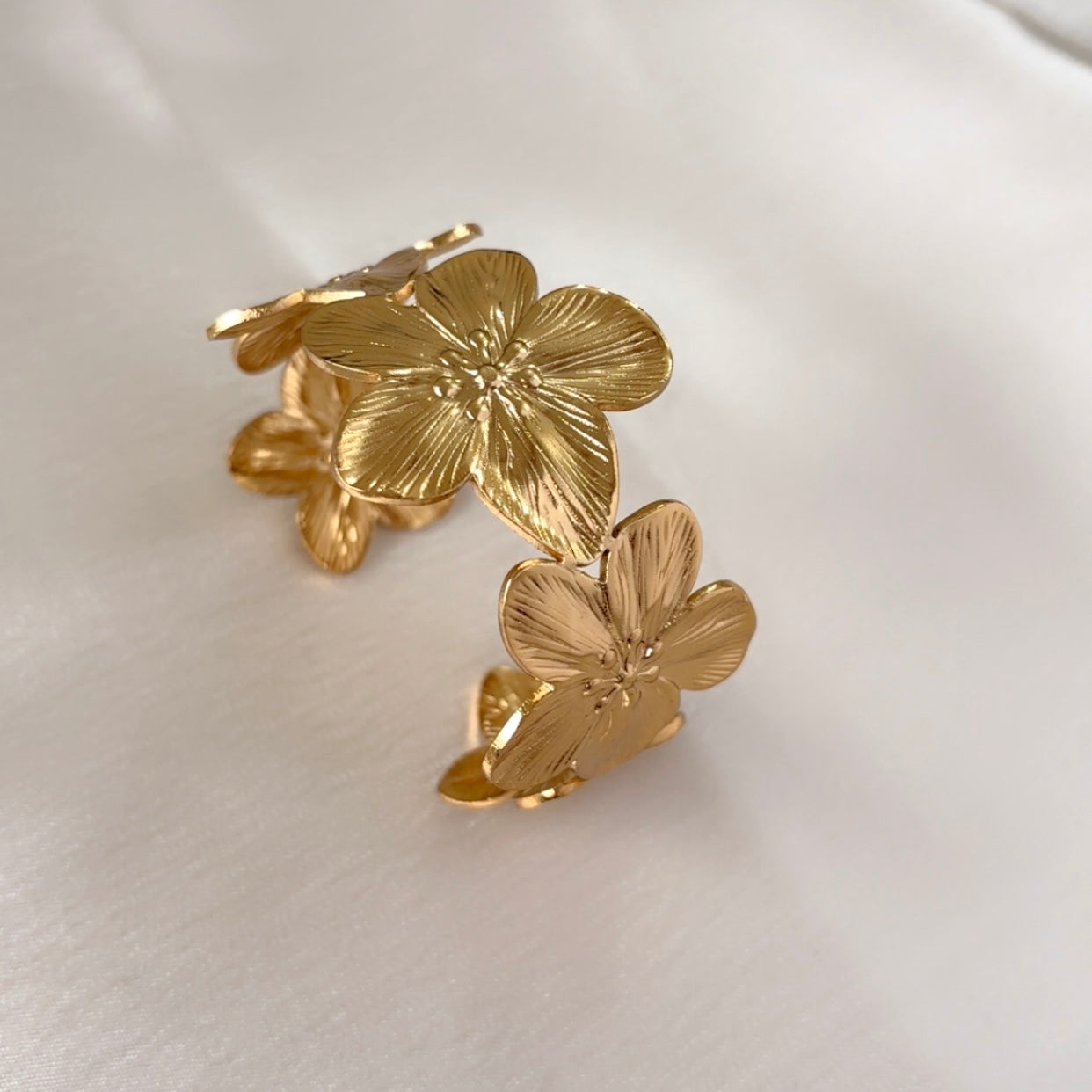 Flower Cuff Bracelet