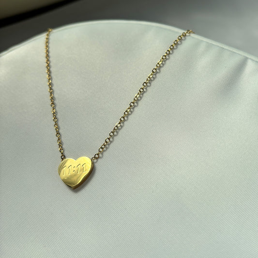 11:11 Heart Necklace