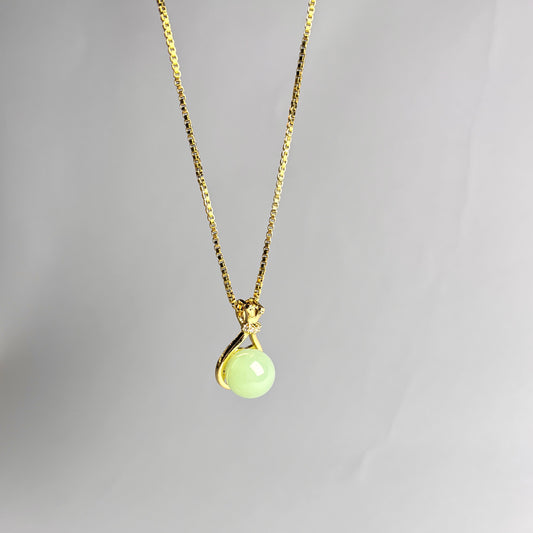 Sea Green Pearl Necklace