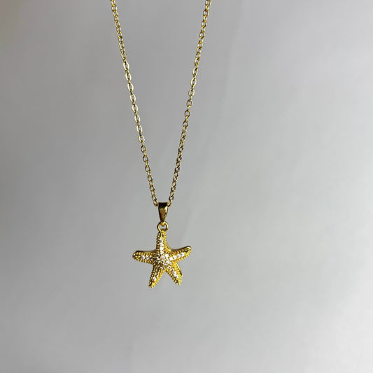 Starfish Pearl Necklace