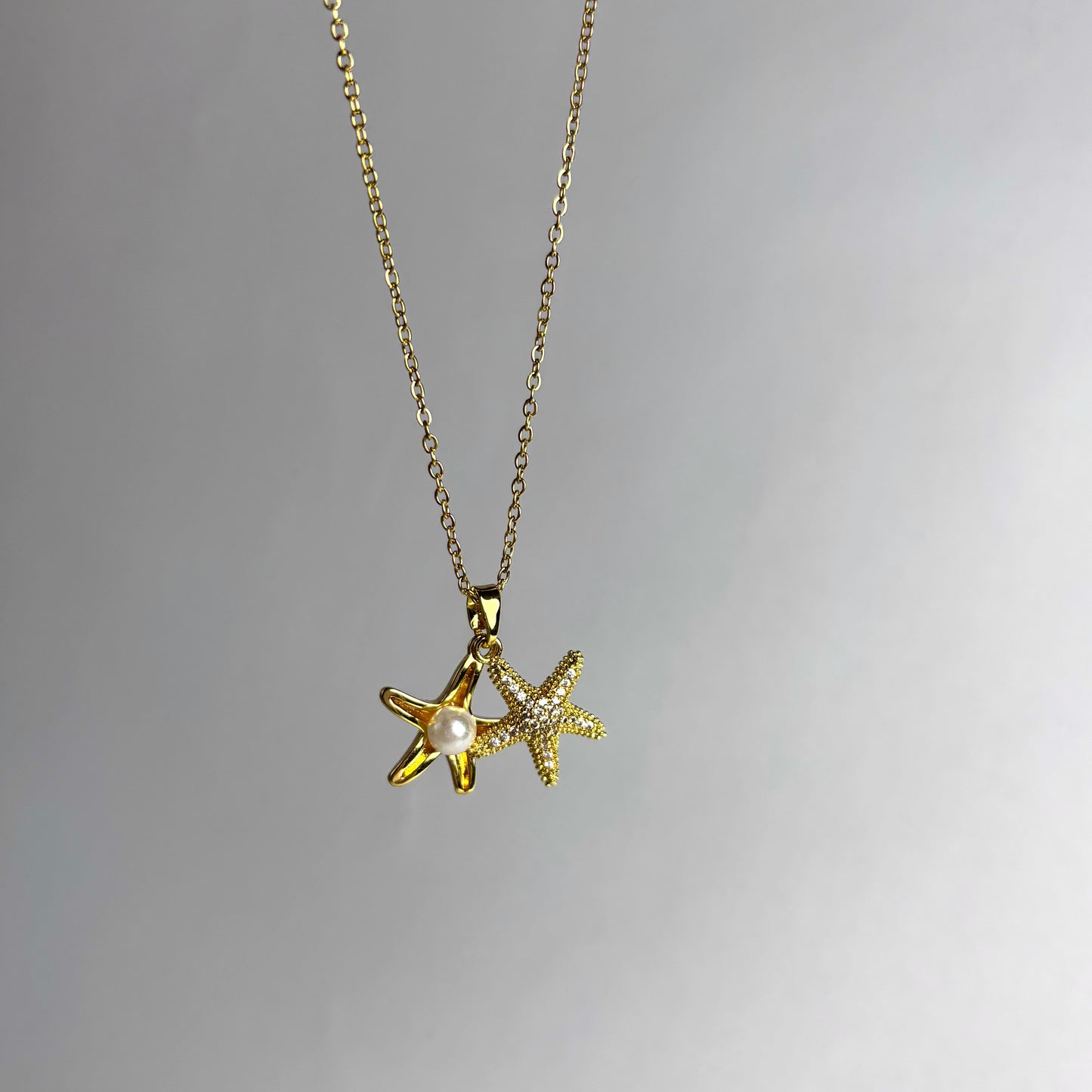 Starfish Pearl Necklace