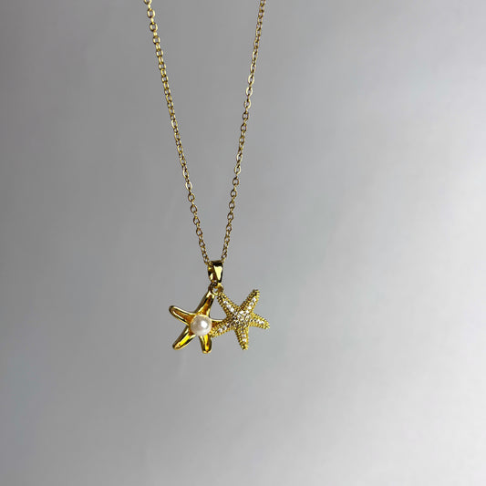 Starfish Pearl Necklace
