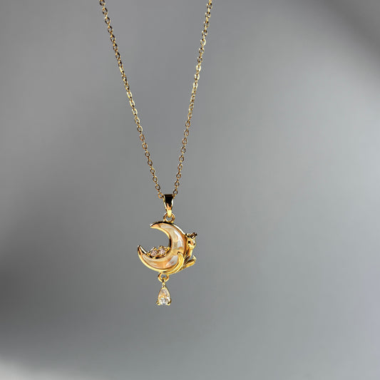 Moonlit Rose Necklace