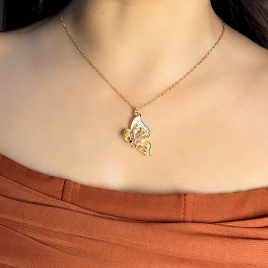 Sparkle Wings Necklace