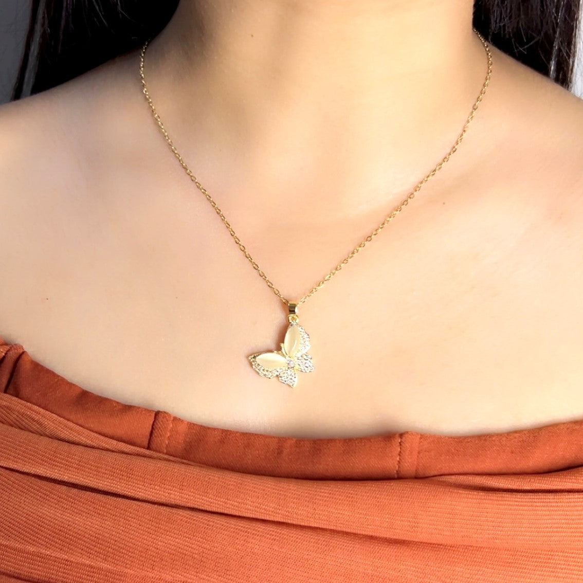Golden Wings Necklace
