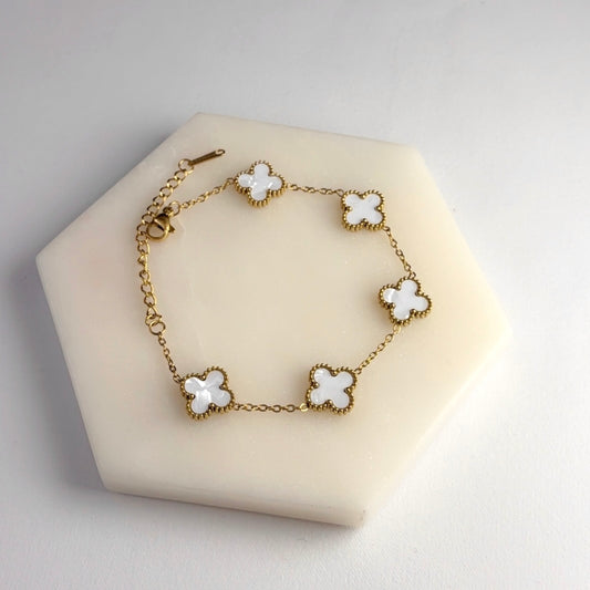 3in1 B/W Clover Bracelet